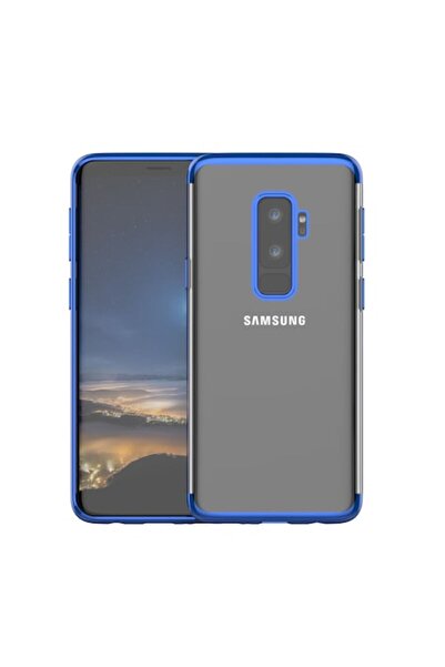 Danex Carcasă pentru Samsung Galaxy S9 Plus Transparentă cu Margini Albastre