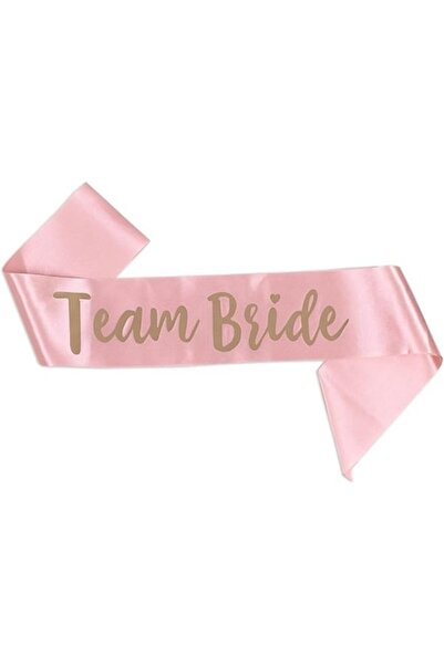 ANTBRO Panglica Roz Aurie „Team Bride” pentru Petrecerea Burlacitelor
