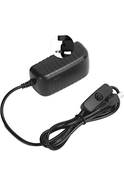 Lazmin112 لوحدة تزويد الطاقة Raspberry Pi مع زر التبديل المدمج 5 فولت 3 أمبير للحصول على أداء مستقر (