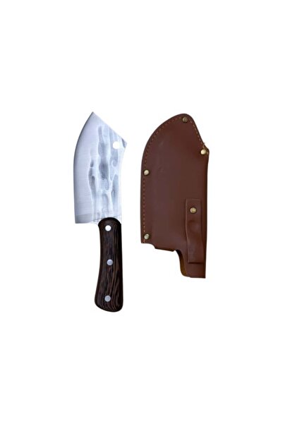 KAVI ONE Къмпинг нож в кожена кания 3005