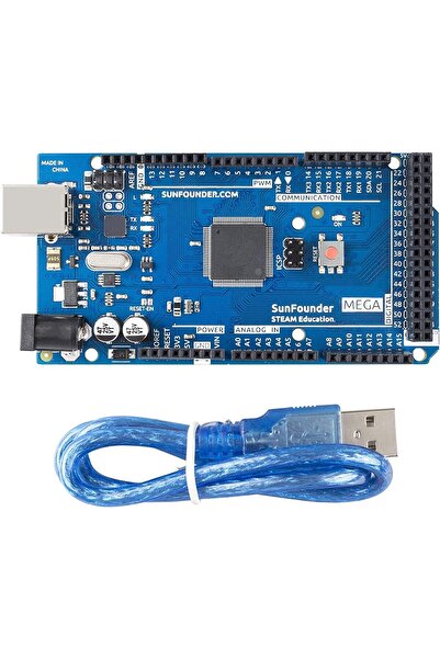 SUNFOUNDER لوحة Mega 2560 R3 ATmega2560-16AU متوافقة مع Arduino