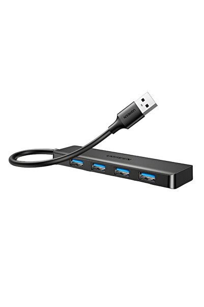 Danex Hub multifuncțional, 4x USB 3.0, 0.15m, L73, Deep Dark