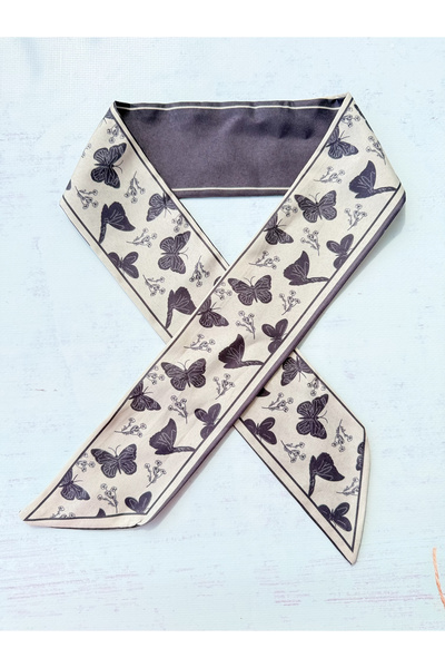 PURPLE'S BİR TUTAM MUTLULUK وشاح شعر نسائي من تويلي، عصابة رأس، بندانة