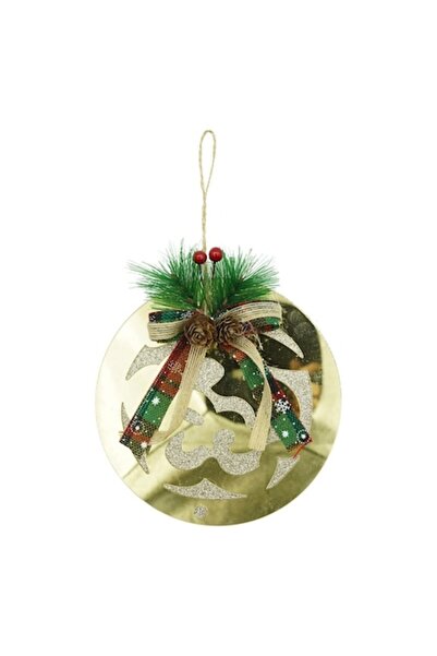 Danex Ornament de Crăciun, glob, auriu, lucios, 17x17x17 cm, acrilic, interio...