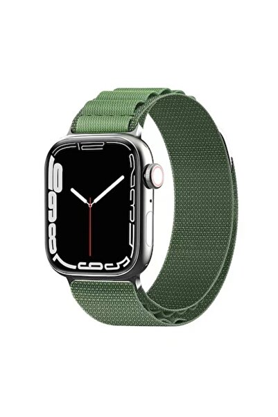 Danex Curea de ceas pentru Apple Watch 1/2/3/4/5/6/7/8/9/10/SE/SE 2 38/40/41/42 mm, nailon, verde militar