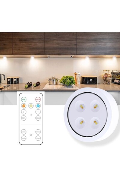 Danex Lampa Led, Fara Fir, cu Baterii, 3 Culori de Lumina, cu Telecomanda, di...