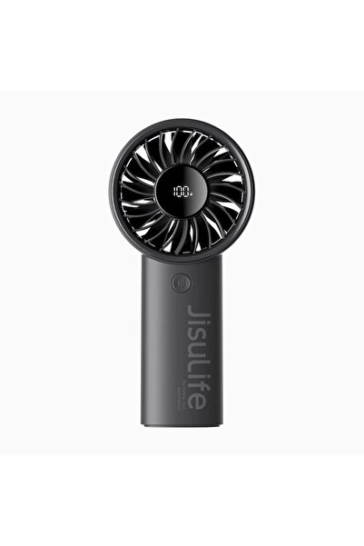 Danex Portable Fan 3600mAh with Digital Display, B9, Silicon Flex, Deep Dark