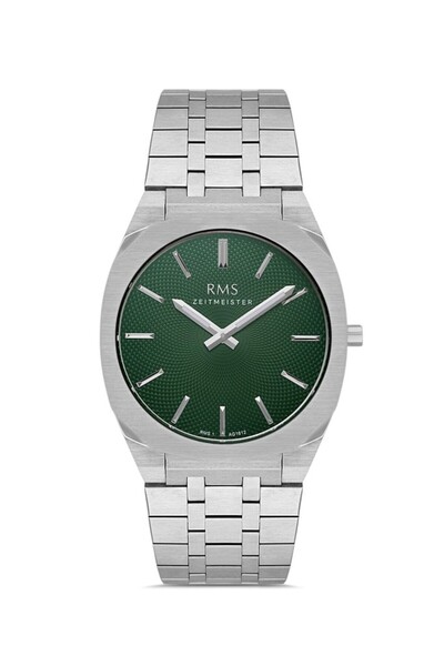 RMS Zeitmeister Rms.1.Ag1612.06 Crystal Glass Steel Band Steel Case 5 Atm Water Resistant Metallic R