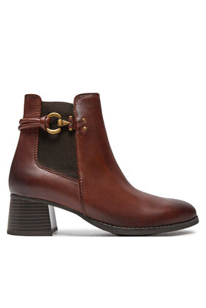 Marco Tozzi γυναικεία μποτάκια μέχρι τον αστράγαλο 2-25303-43 397 καφέ