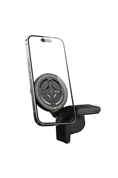 BLUEO Car Phone Holder, Wireless, 15W, Type-C, Adjustable, EV Cars, R23, White
