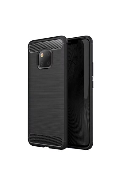 Techsuit Husa pentru Huawei Mate 20 Pro - Carbon Silicone - Black