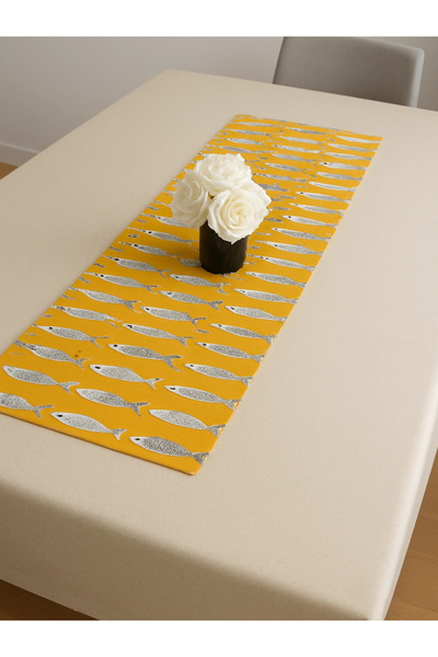 JOLLY HOME سجادة ممر بنمط السمك من ألاكاتي، سجادة ممر من قماش البط، مقاومة لل...
