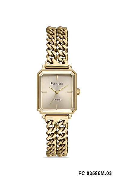 Ferrucci Fc03586M.03 Gold Color-Bracelet Model 26 mm Women Wrist Watch