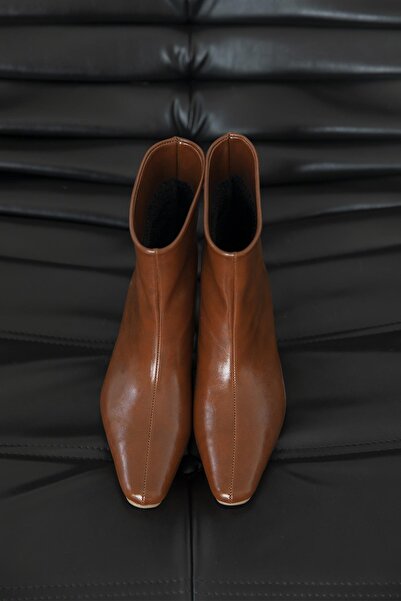 STRASWANS Viva Kadın Kırışık Deri Bot Taba