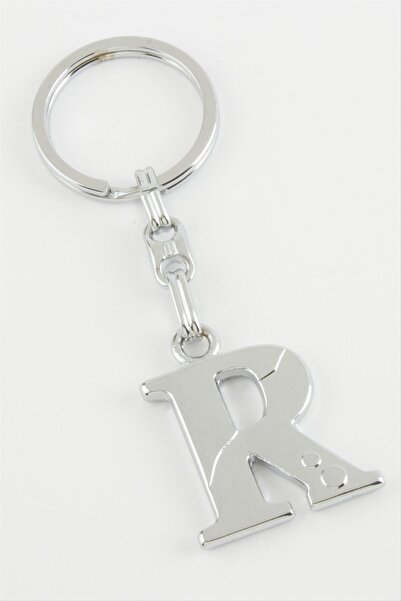 ZERO LAND Breloc din metal cu literă WIZARD-R