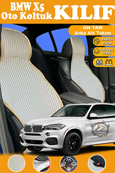 STS Oto Aksesuar غطاء مقعد سيارة BMW X5 متوافق مع سلسلة بريستيج البيج، مصنوع ...