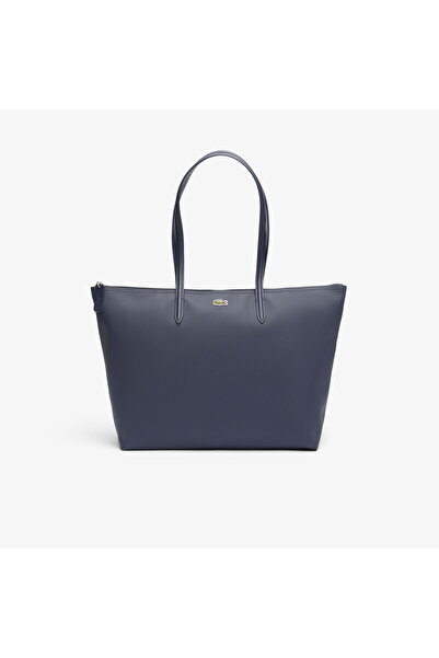 Lacoste Large L.12.12 Women's Navy Blue Shoulder Bag