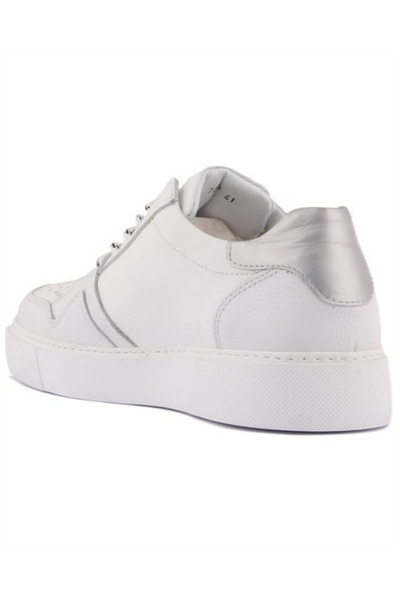 Ay Ayakkabım Sl-7027 Men's White (39-44) Leather Casual Shoes