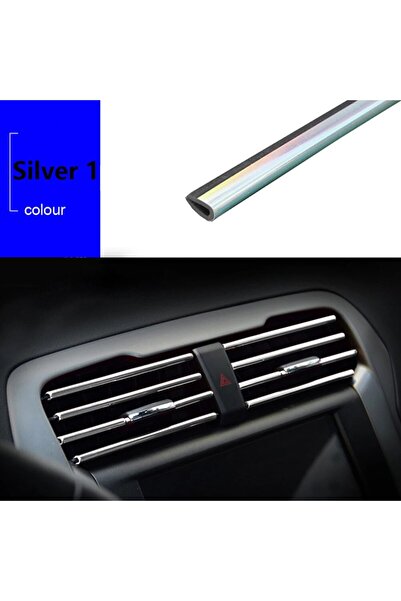 Choice1 شريط تزييني على شكل حرف U لمخرج مكيف هواء السيارة، 10 قطع، 20 سم
