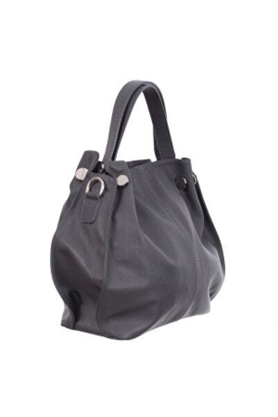 AZZURA Carlia Bag, 100% Leather, Light Gray (8009)