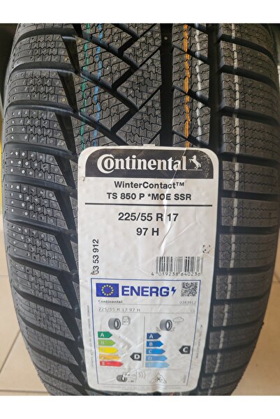 Continental 225/55R17 TS850P 97H Moe Ssr RUN FLAT Set Olarak (4ADET) 2025 Üretim*