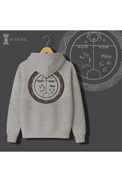 Hystoric Wear Shaman Drum Back Printed Hooded Sweatshirt