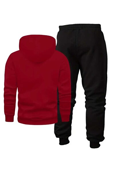 ORVIO Group Eagle Printed Basic Tracksuit Set