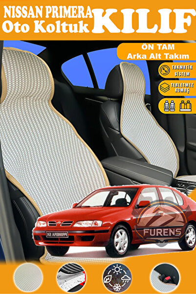 STS Oto Aksesuar غطاء مقعد سيارة نيسان بريميرا متوافق مع سلسلة بريستيج البيج ...