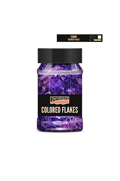 Pentart COLORED FOIL FLAKES DARK PURPLE 1G