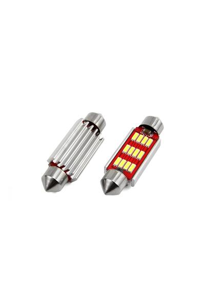 AMIO Set de becuri auto cu LED CANBUS compatibile cu sofit C5W 12 SMD 4014 41...