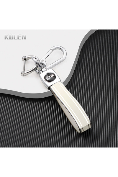 choice2 سلسلة مفاتيح عالية الجودة من مادة TPU باللون الفضي والأبيض للرجال وال...