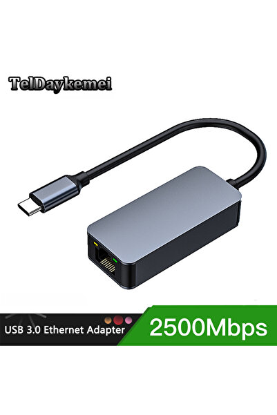 Choice 2500Mbps Type C 2500Mbps USB C Type-C Ethernet To RJ45 2.5G USB 3.0 Wired Adapter Converter Lan Netw