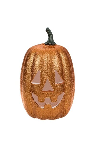 OEM Lanterna decorativa, Halloween, dovleac, portocaliu, LED, 13x20 cm