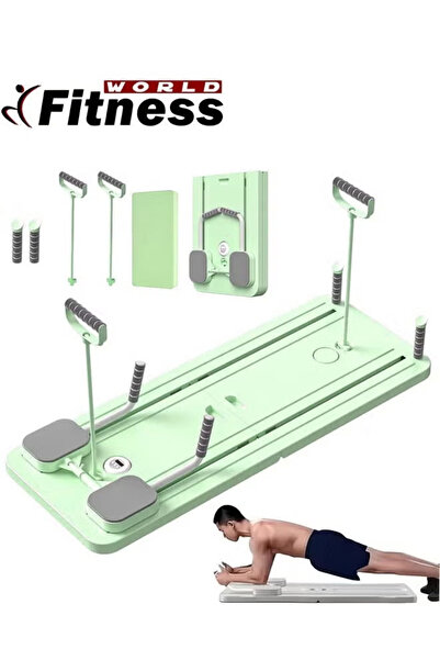 Fitness World لوح بيلاتيس - مجموعة إصلاح بيلاتيس ، لوح إصلاح بيلاتيس قابل للطي لوح انزلاقي 5 في 1 لتمارين بيلاتيس