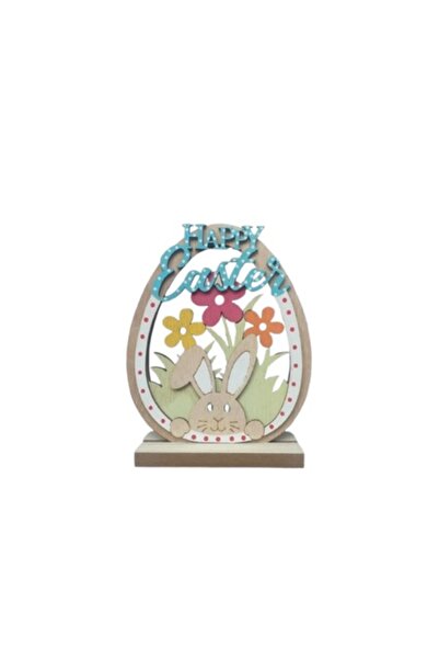 OEM Decorațiune de Paște din lemn, iepure și flori