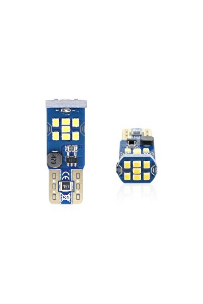 AMIO Set de becuri auto cu LED CANBUS UltraBright compatibil T10 W5W 21 SMD Alb 12V/24V, destinate