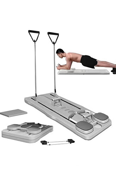 Fitness World Pilates Board - Pilates Reformer Set, Multi-Purpose Foldable Pilates Reformer Board for Home