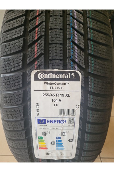 Continental 255/45R19 Winter Contact TS870P 104V XL Set Olarak (4 ADET) 2025 Üretim*