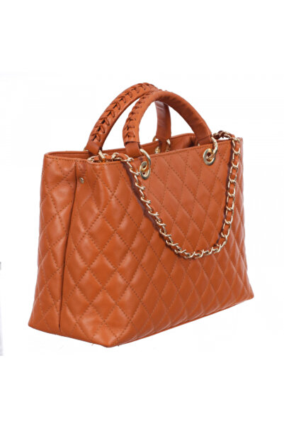 AZZURA Geantă Natalia, piele 100%, argintie cu aspect matlasat, lanț auriu, cod 8001