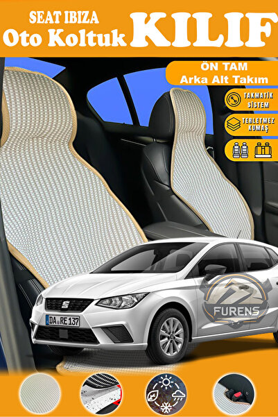 STS Oto Aksesuar غطاء مقعد سيارة متوافق مع سلسلة بيج بريستيج من سيات إيبيزا، ...