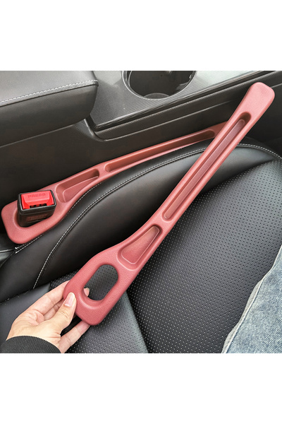 choice2 2PCS Red 2Pcs Car Seat Gap Filler Seat Crevice Storage Box Bag Betwee...