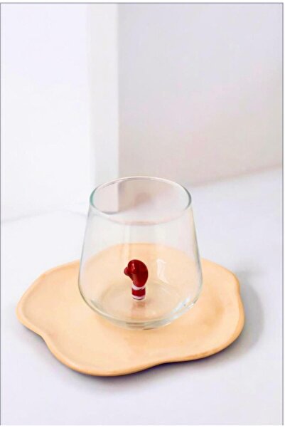 nazarboncuğu El Yapımı Murano Cam Boks Eldiveni Figürlü Bardak