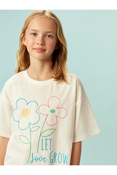 LC Waikiki Crew Neck Floral Girl's Shorts Pajama Set (S5)