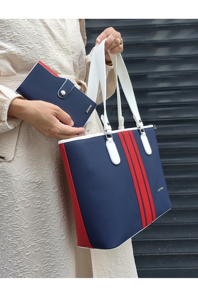 Just Polo Justpolo Women's Large Size 3-Compartment Shoulder Bag and Wallet Combination