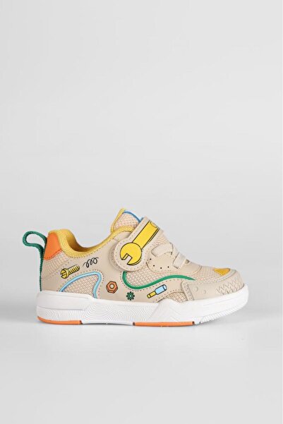 Vicco Repair 346.B25K.219 Anatomical Sole Children's Sneaker Shoes Beige 20-25