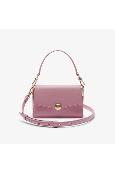Lacoste Small Tennis Bliss Kadın Deri Pembe Omuz Çantası