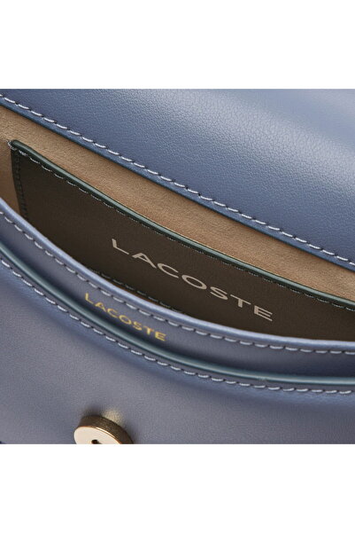 Lacoste Small Tennis Bliss Women's Leather Blue Shoulder Bag