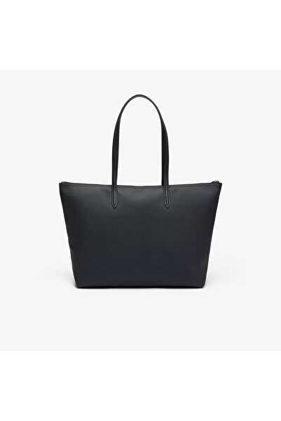 Lacoste Large L.12.12 Women's Black Shoulder Bag