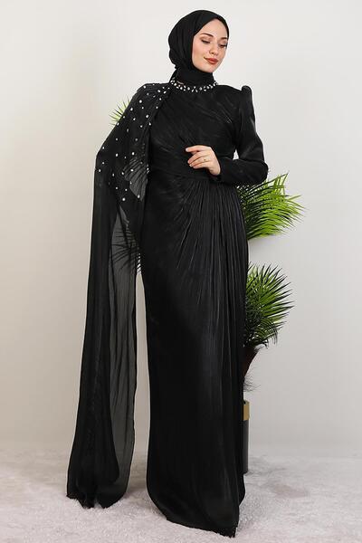 GİYZAMİLA Βραδινό φόρεμα İlkin Yoryo Μαύρο