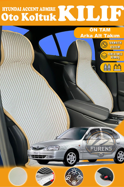 STS Oto Aksesuar غطاء مقعد سيارة من القماش المنسوج من سلسلة بريستيج باللون ال...